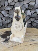 Dřevěný nosič piva | varianta čisté dřevo
